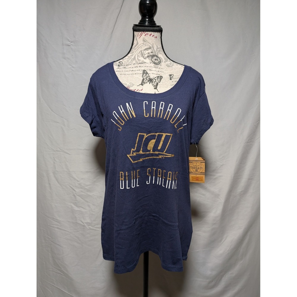 Rivalry Threads John Carroll University JCU Blue Streaks Cotton T-Shirt‎ New XL